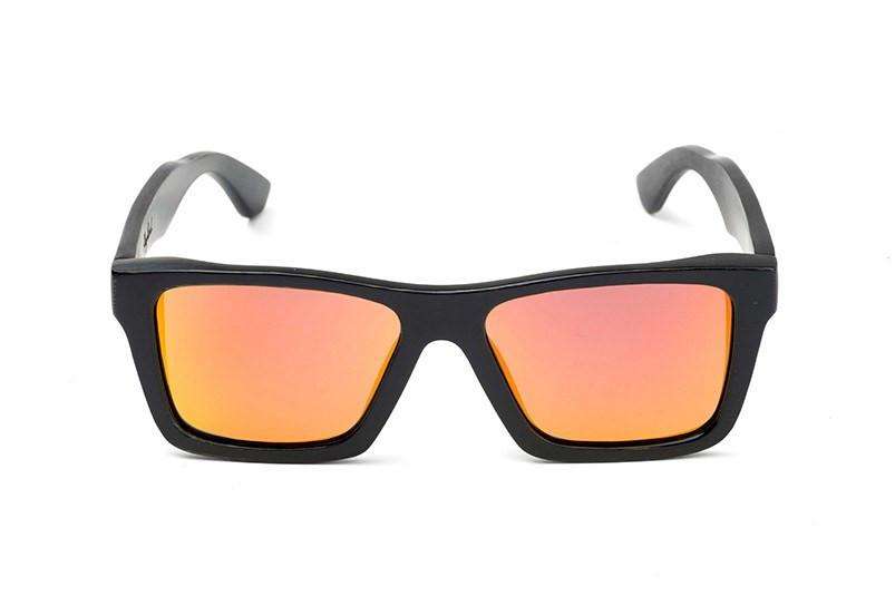 Swell Vision Classic Black Bamboo Sunglasses with Fire Polarized Lenses - SwellVision