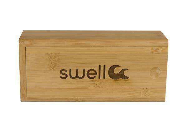 Swell Vision Classic Red Bamboo Sunglasses with Blue Polarized Lenses - SwellVision