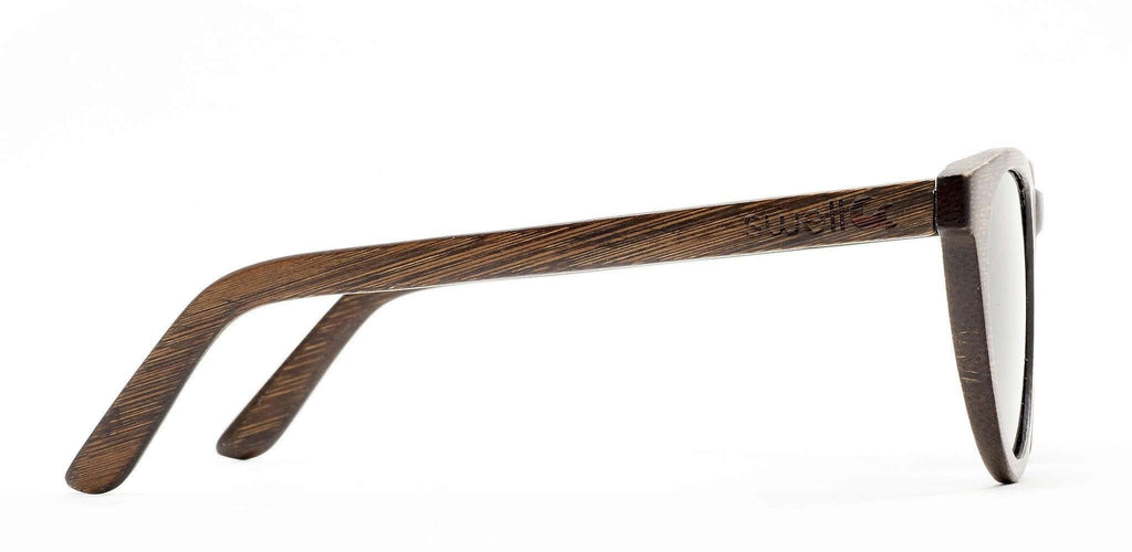 Alani Brown Polarized Bamboo Sunglasses - SwellVision