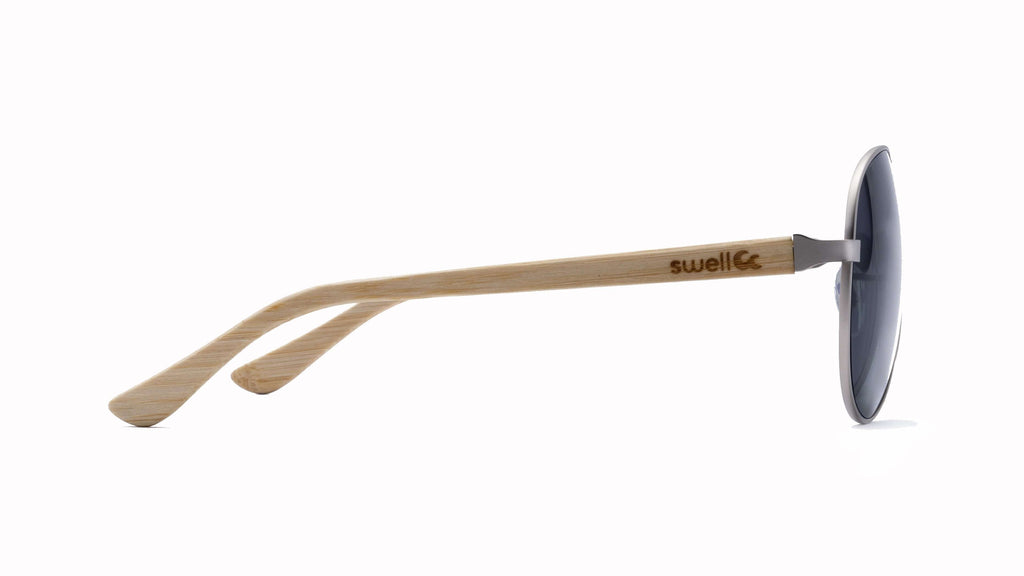 Avalon 2.0 CR39 Polarized Lens Bamboo Sunglasses - SwellVision