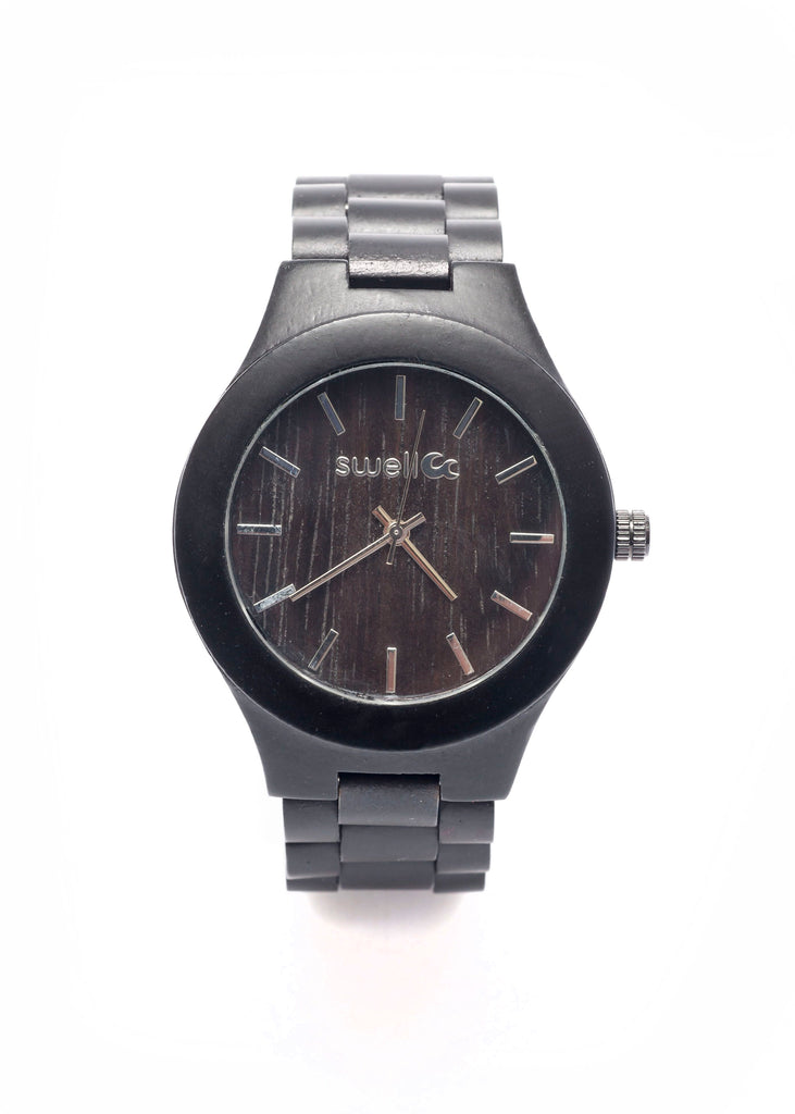 Classic Onyx Bamboo Watch