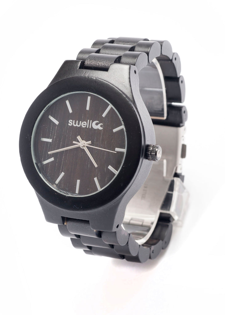 Classic Onyx Bamboo Watch