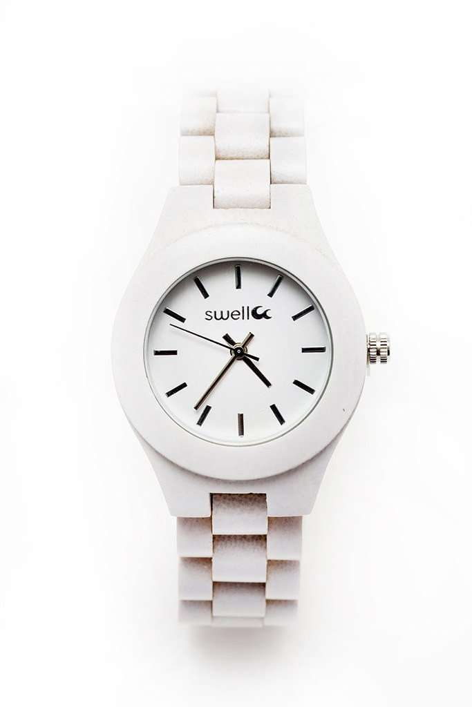 The Natural Beauty Pearl - 35mm Women's All Natural Bamboo Watch - SwellVision
