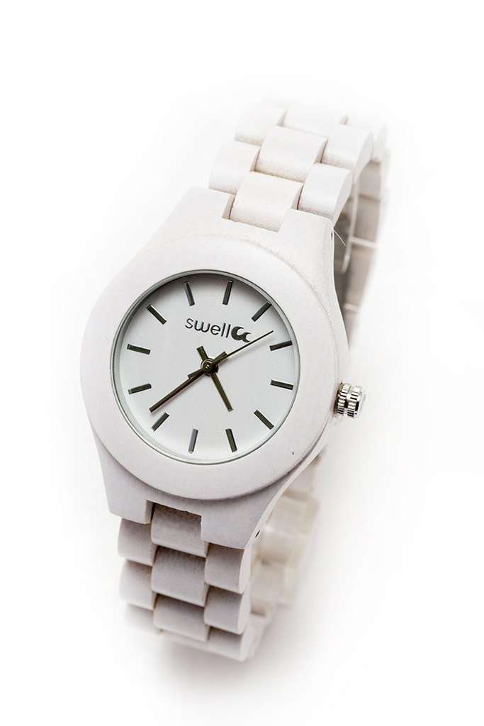 The Natural Beauty Pearl - 35mm Women's All Natural Bamboo Watch - SwellVision