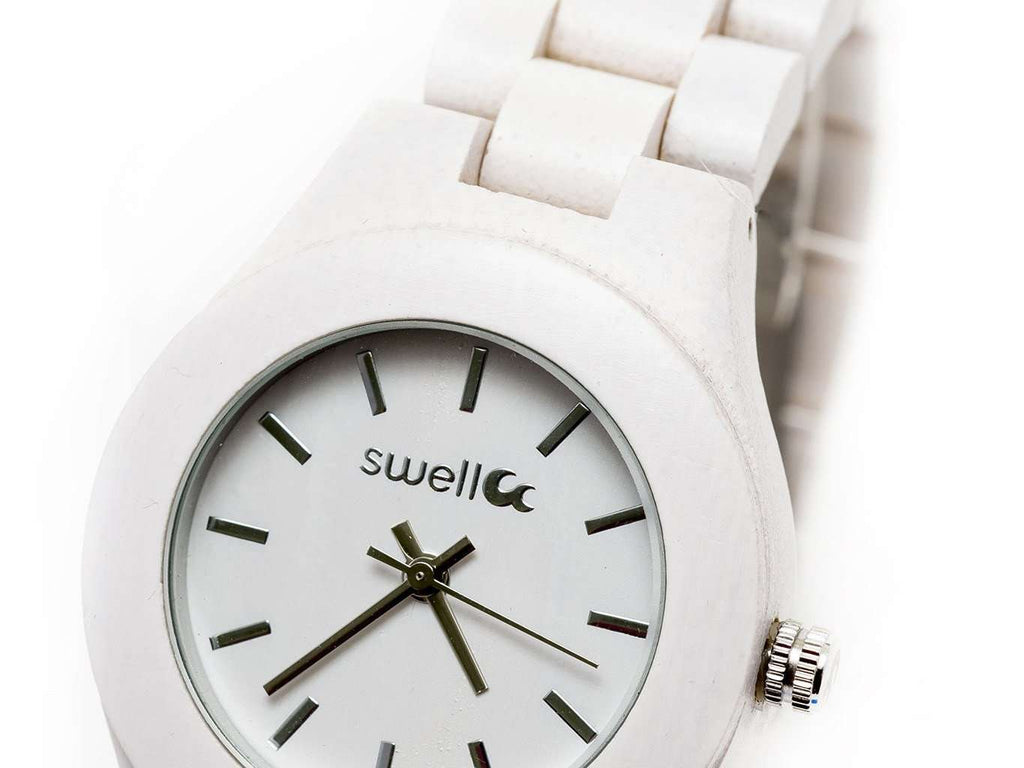 The Natural Beauty Pearl - 35mm Women's All Natural Bamboo Watch - SwellVision