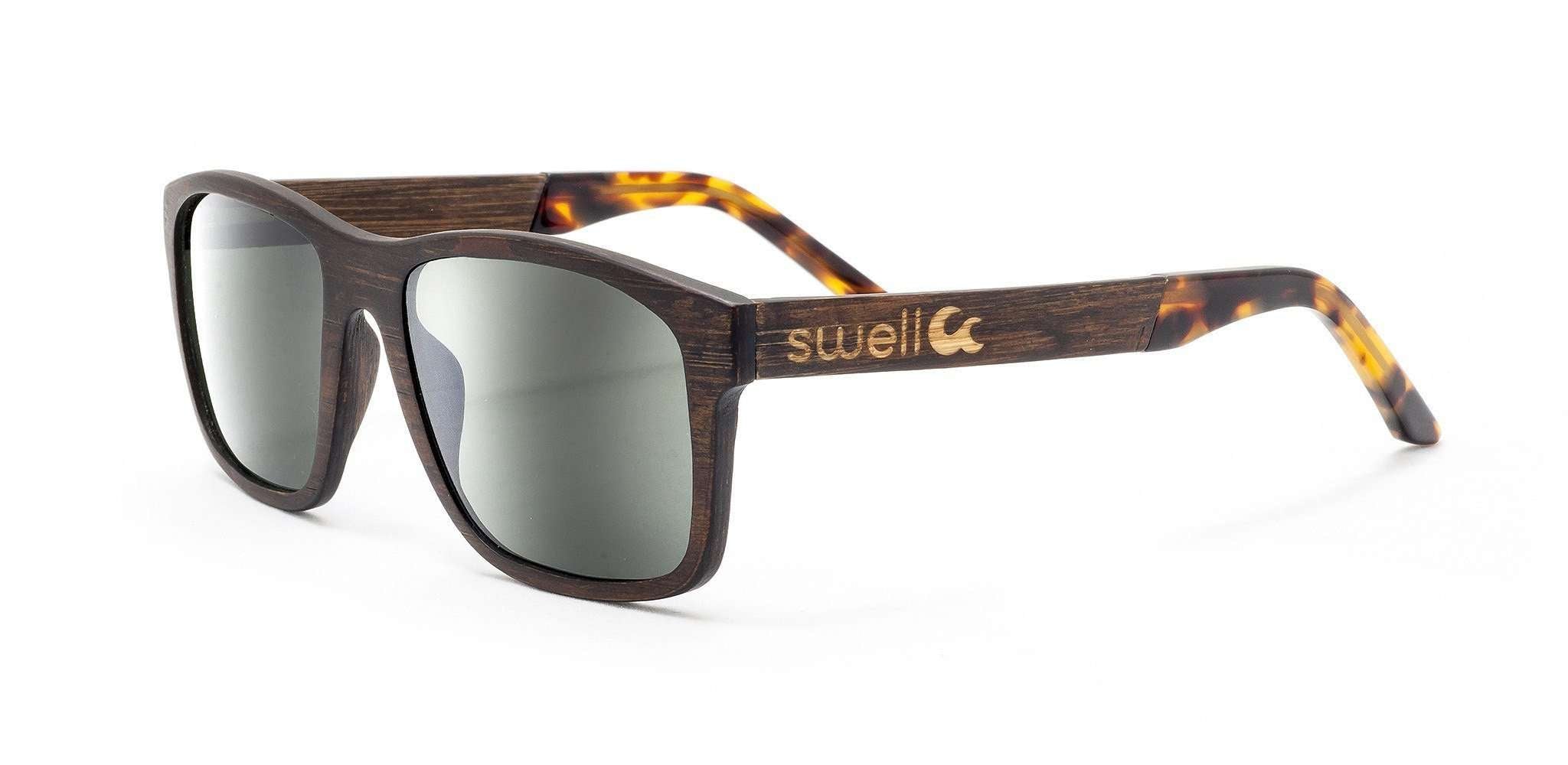 Swell Vision Amerigo 2.0 Bamboo Polarized Sunglasses Brown