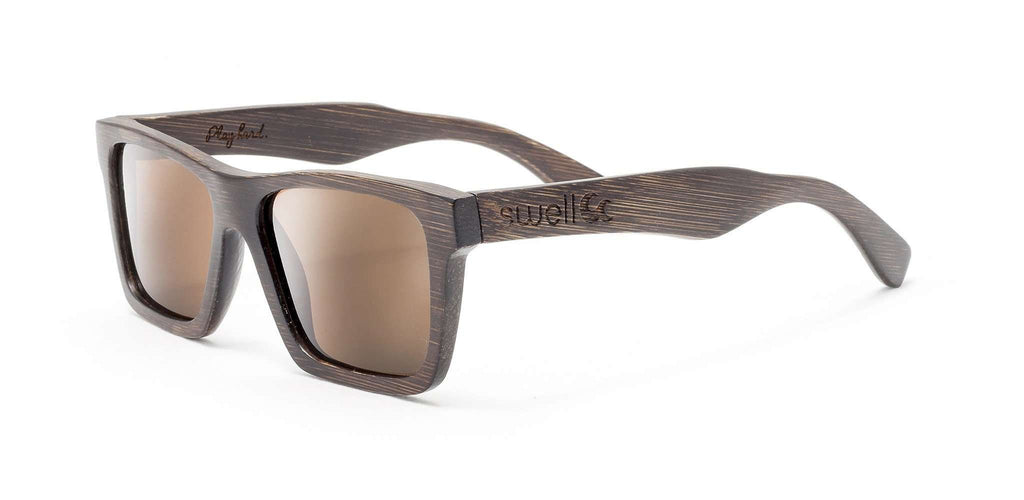 Classic Brown Polarized Bamboo Sunglasses - SwellVision