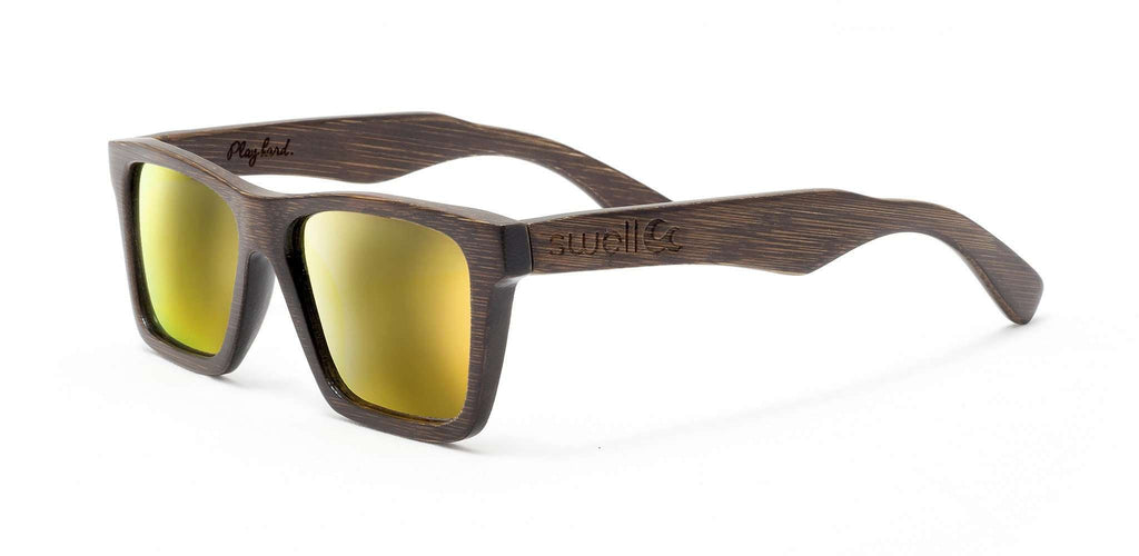 Classic Brown Polarized Bamboo Sunglasses - SwellVision