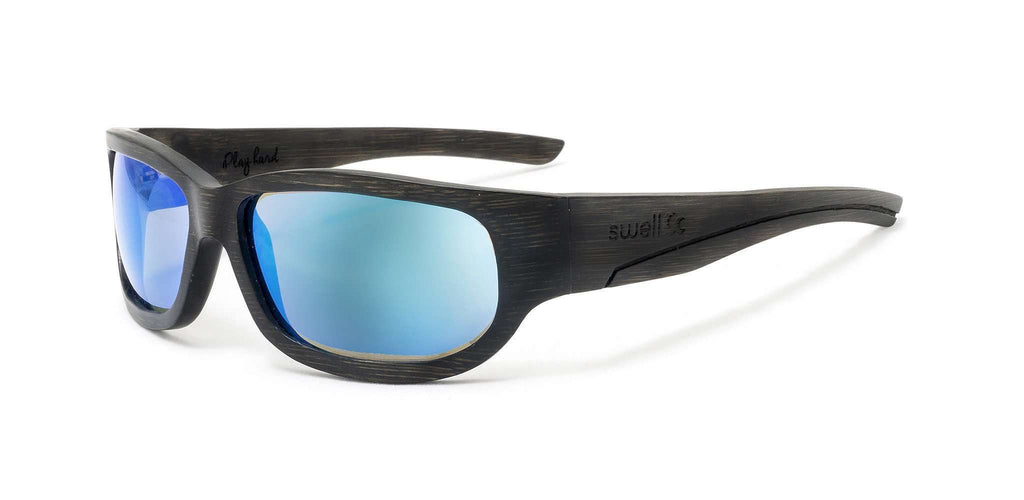 Sportsman Black Polarized Bamboo Sunglasses - SwellVision