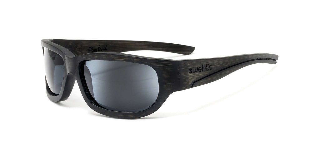 Sportsman Black Polarized Bamboo Sunglasses - SwellVision