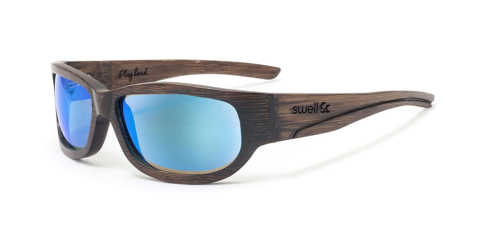 Sportsman Brown Polarized Bamboo Sunglasses - SwellVision