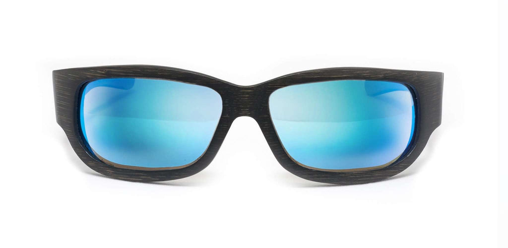 Sportsman Black Polarized Bamboo Sunglasses - SwellVision