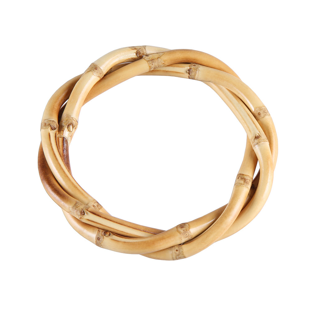 Natural Infinity Bamboo Bangle Bracelet