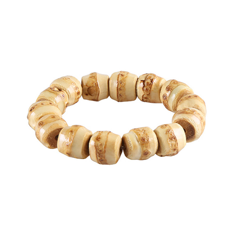Natural Bamboo Beaded Anklet