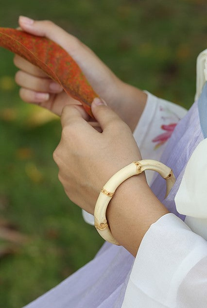 Natural Bamboo Bangle Bracelet