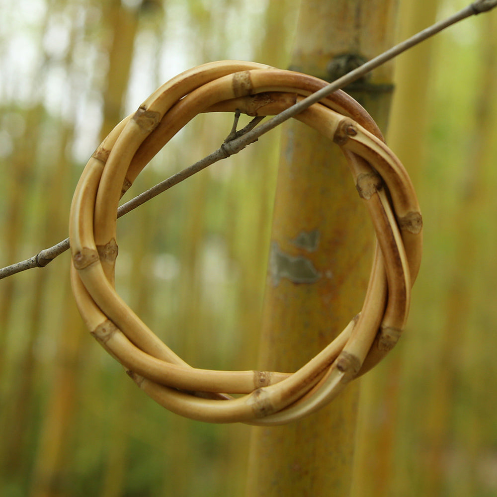 Natural Infinity Bamboo Bangle Bracelet