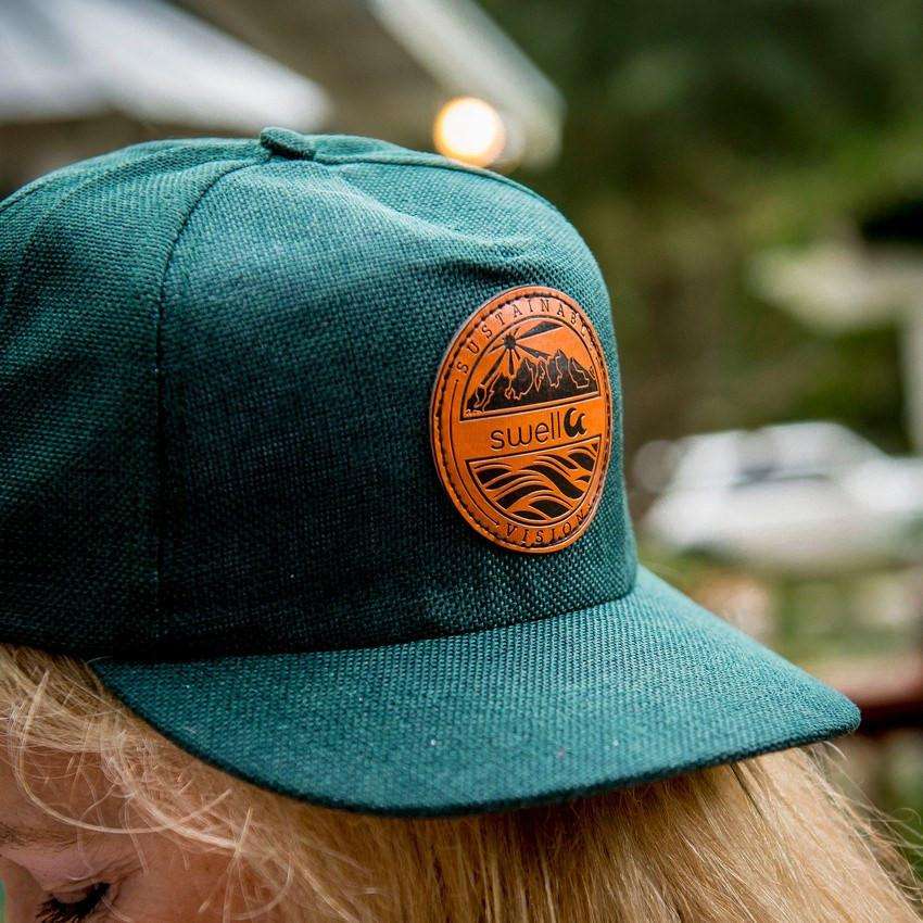 Swell 5-Panel Forest Green Hemp Hat - SwellVision
