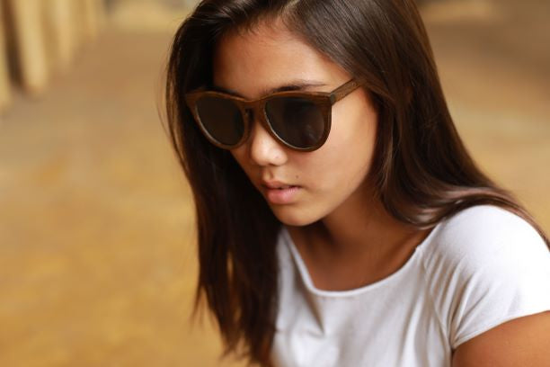 Alani Brown Bamboo Sunglasses