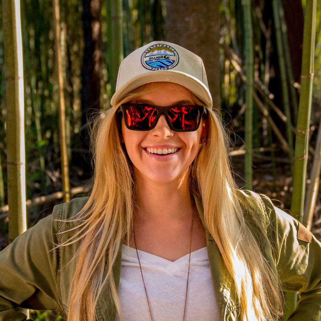 Classic Black/Fire Bamboo Sunglasses