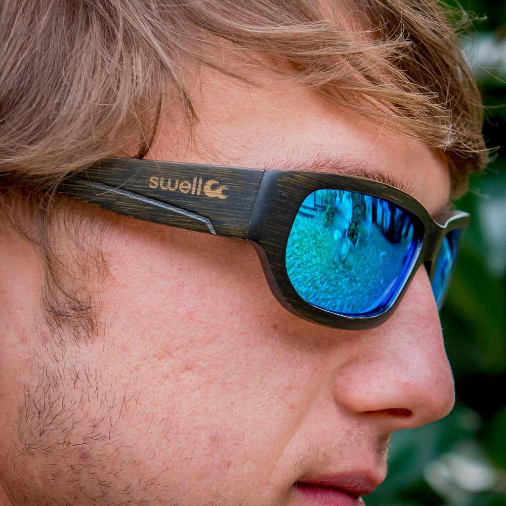 Sportsman Black Bamboo Sunglasses